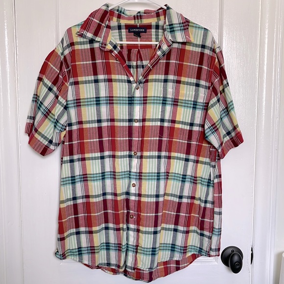 Lands' End Other - MENS Lands End Shortsleeve Button Down Shirt